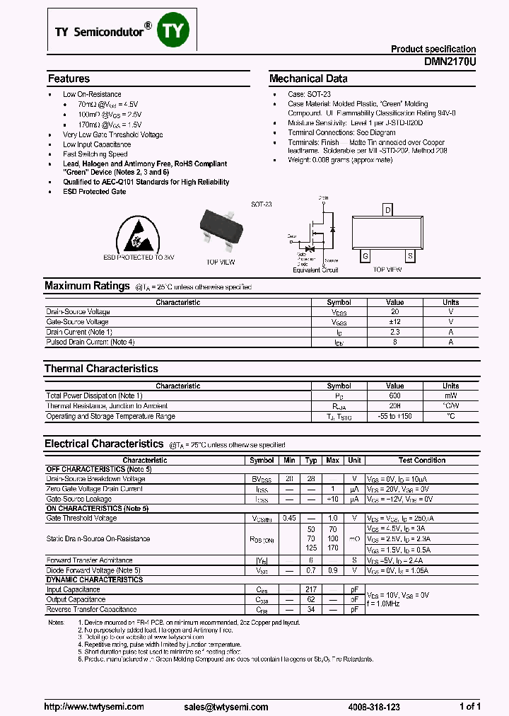 DMN2170U_7577332.PDF Datasheet