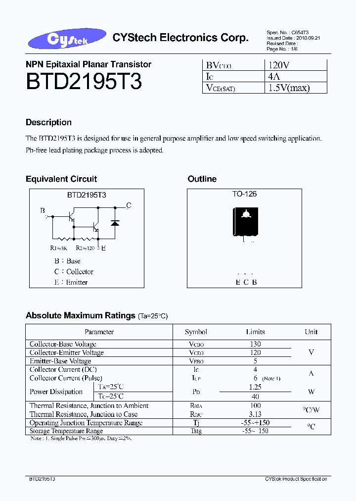 BTD2195T3_7580739.PDF Datasheet