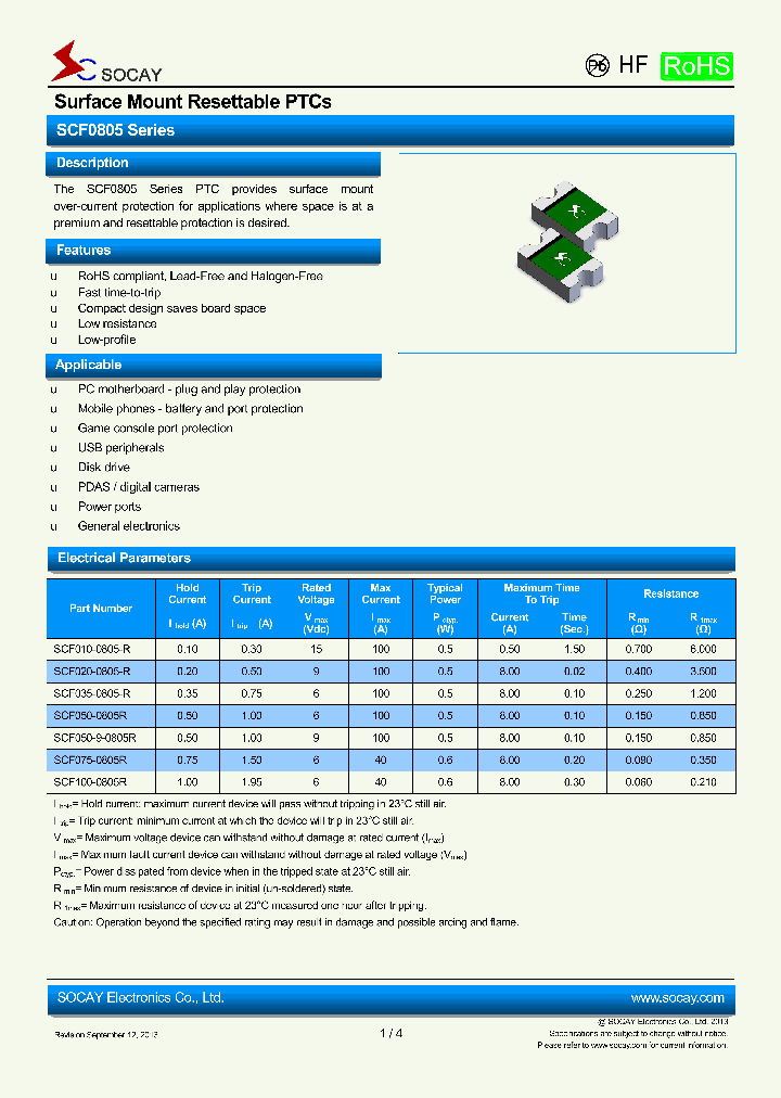 SCF100-0805R_7582789.PDF Datasheet