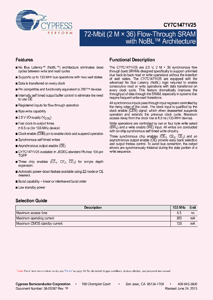CY7C1471V25-133AXC_7583034.PDF Datasheet