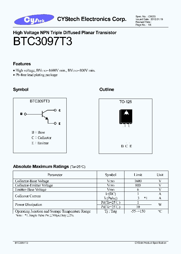 BTC3097T3_7583828.PDF Datasheet