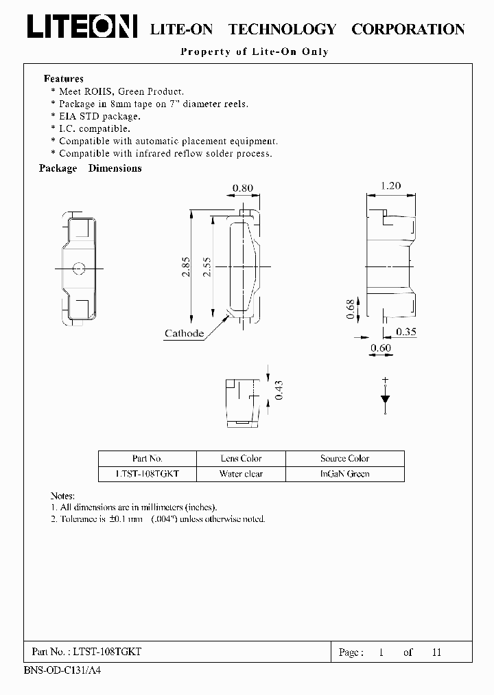 LTST-108TGKT_7586124.PDF Datasheet