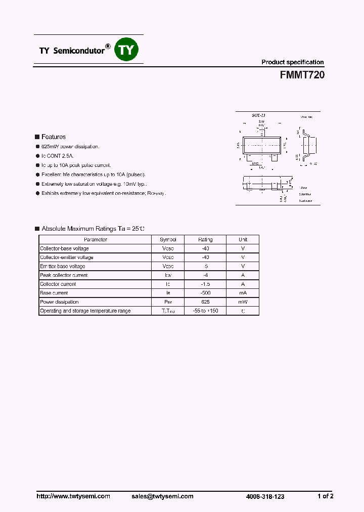 FMMT720_7586133.PDF Datasheet