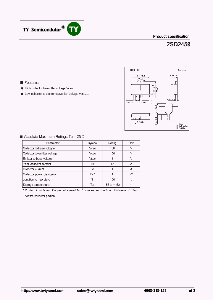 2SD2459_7586852.PDF Datasheet