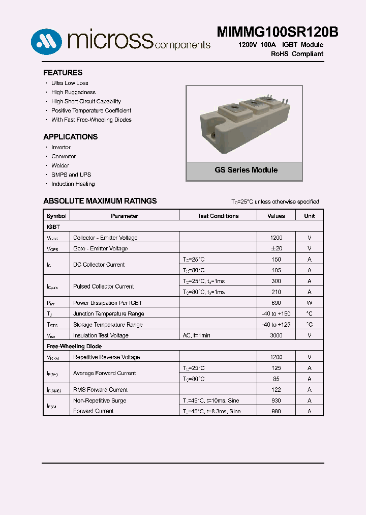 MIMMG100SR120B_7587457.PDF Datasheet