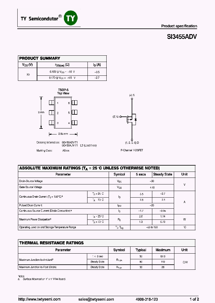 SI3455ADV_7588677.PDF Datasheet