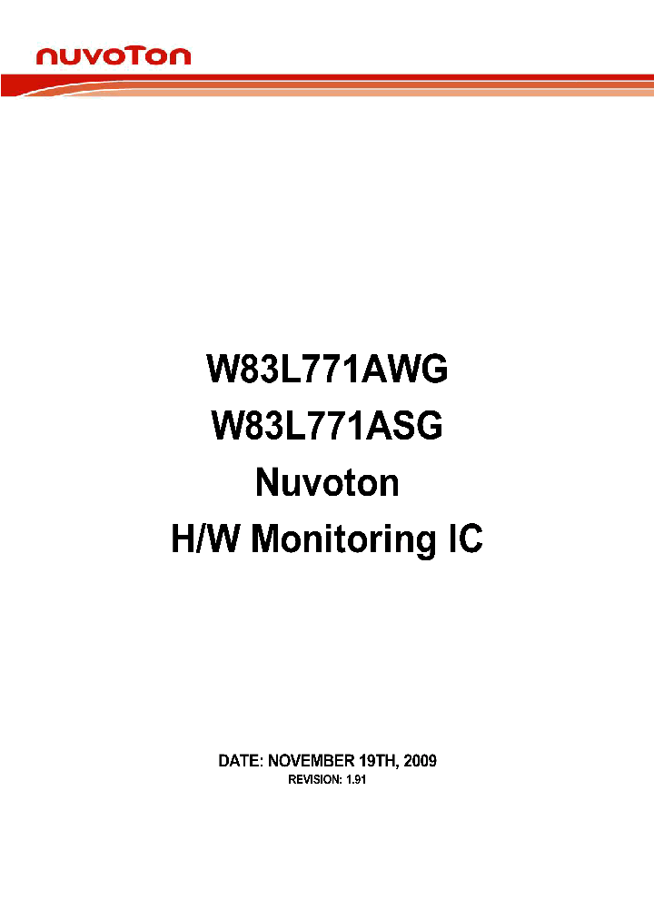 W83L771ASG_7589231.PDF Datasheet