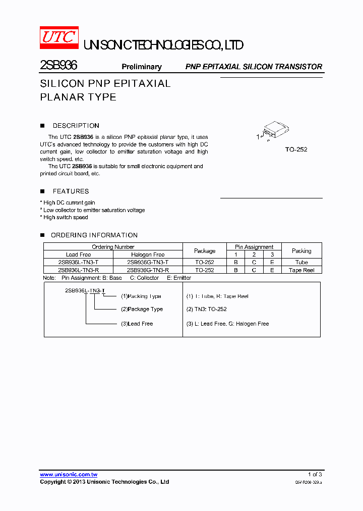 2SB936L-TN3-R_7589286.PDF Datasheet