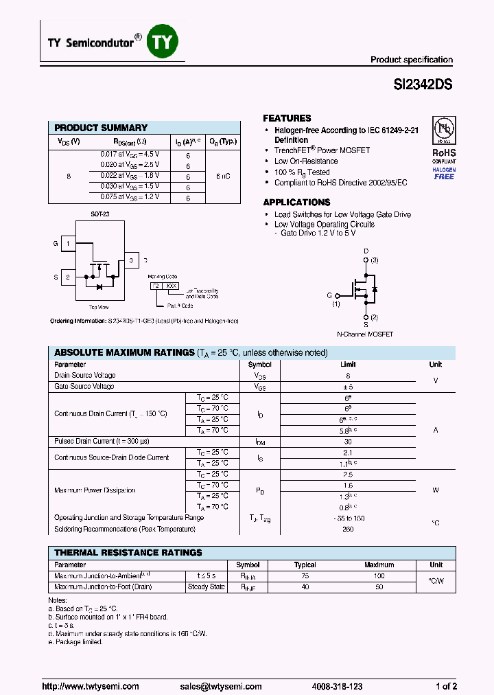 SI2342DS_7590613.PDF Datasheet