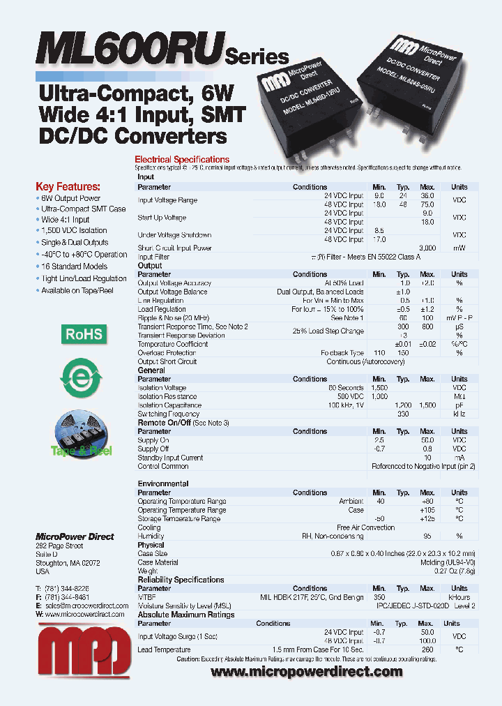 ML600RU_7591247.PDF Datasheet