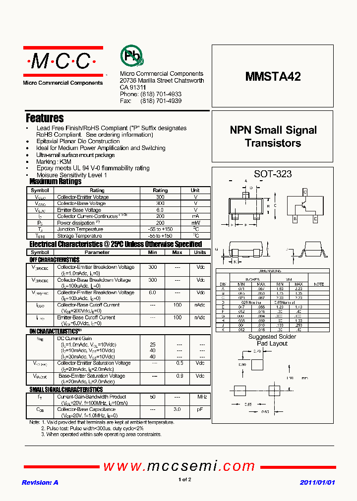 MMSTA4211_7592622.PDF Datasheet