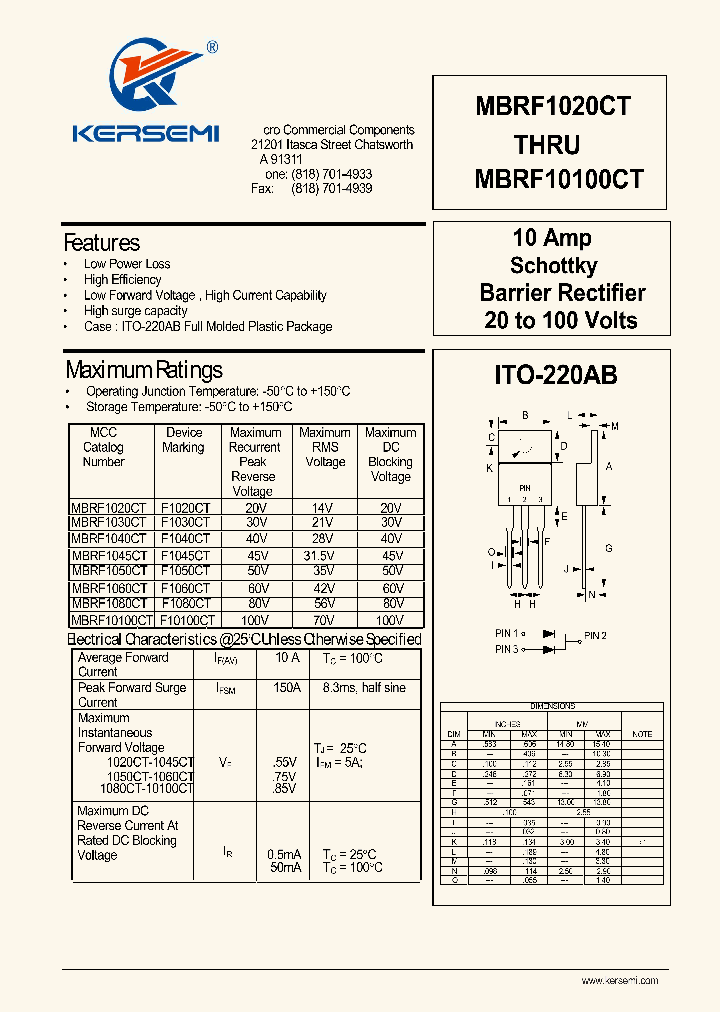 MBRF1045CT_7592650.PDF Datasheet