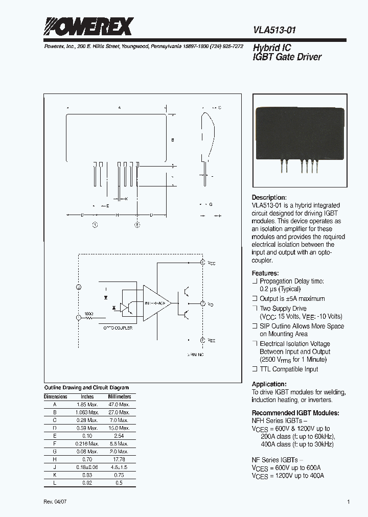 VLA513-01_7592923.PDF Datasheet