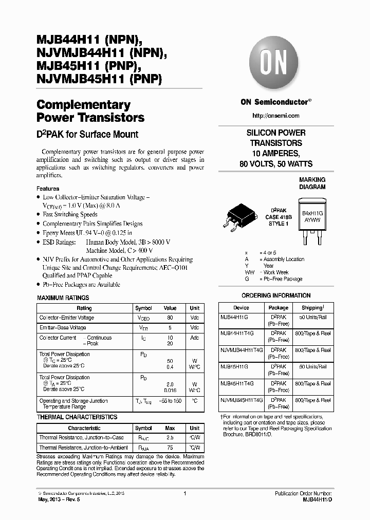 NJVMJB44H11T4G_7592962.PDF Datasheet