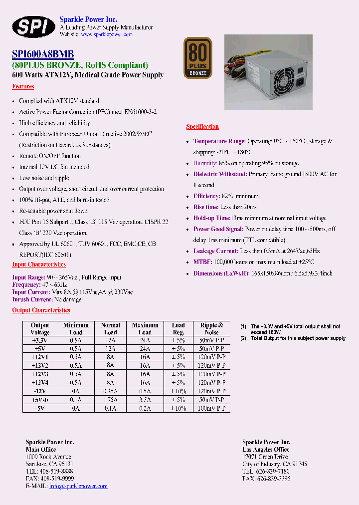 SPI600A8BMB_7594326.PDF Datasheet
