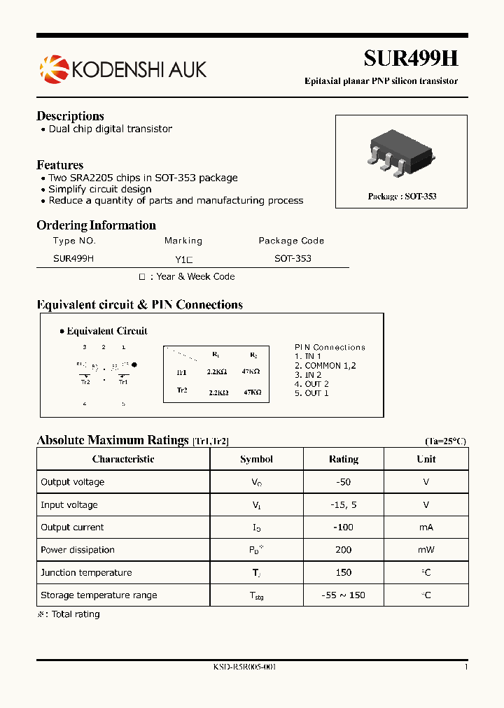 SUR499H_7595300.PDF Datasheet