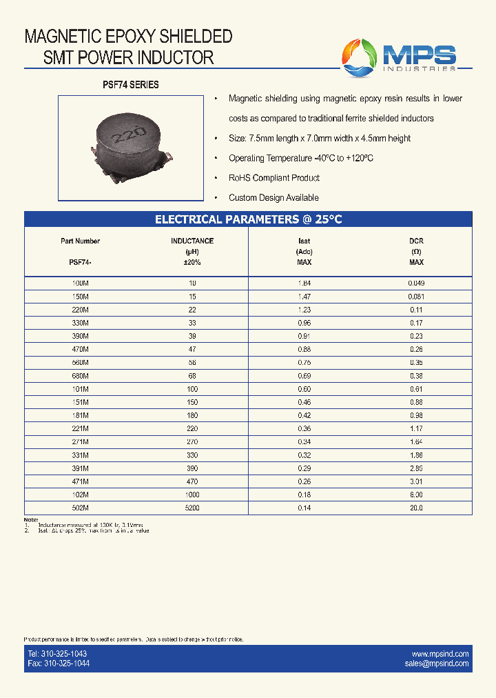 PSF74100M_7596196.PDF Datasheet