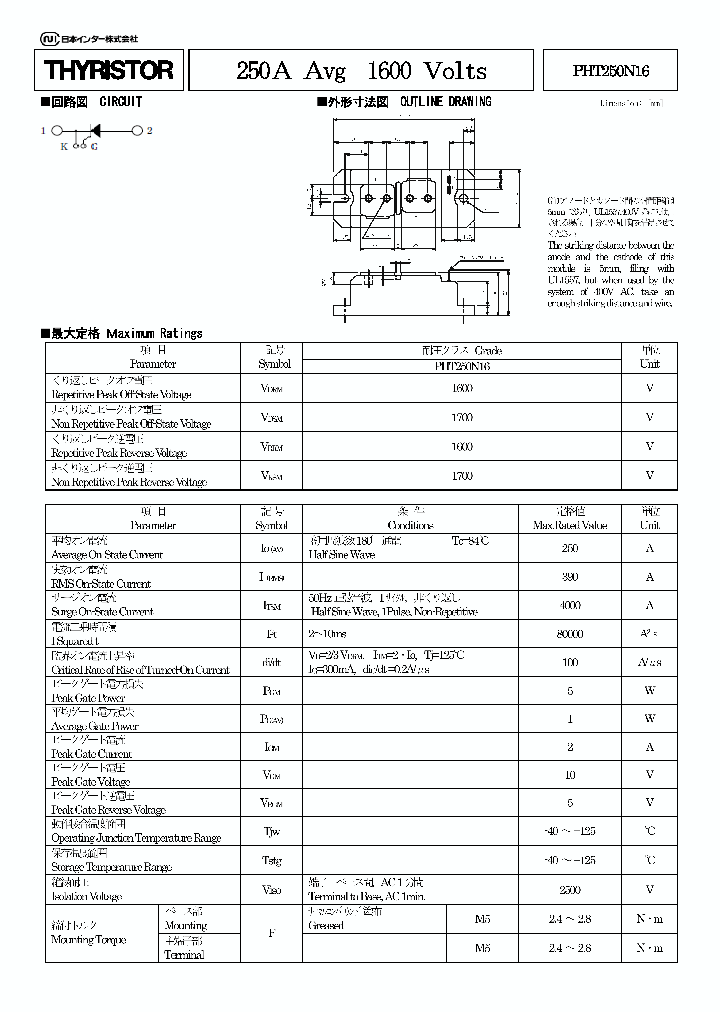 PHT250N16_7598254.PDF Datasheet