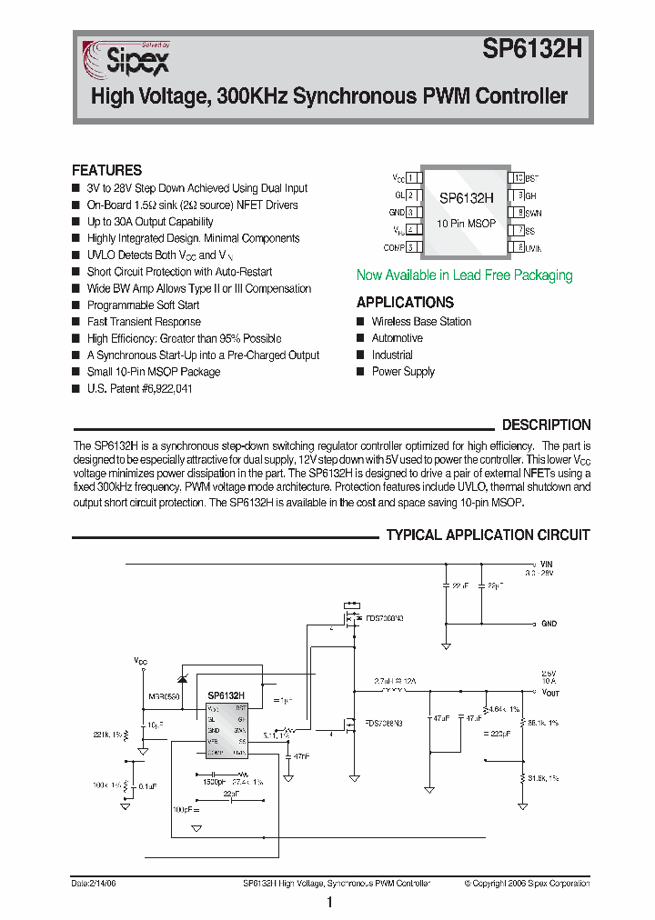 SP6132HCUTR_7602234.PDF Datasheet