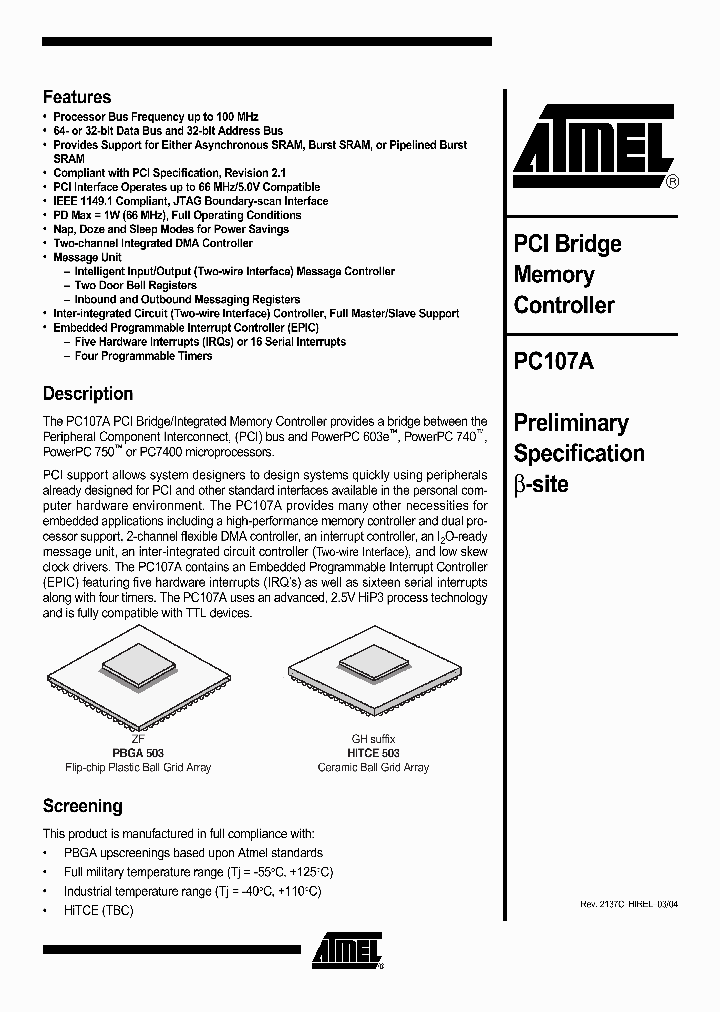 PC107AVGHU100LC_7602922.PDF Datasheet