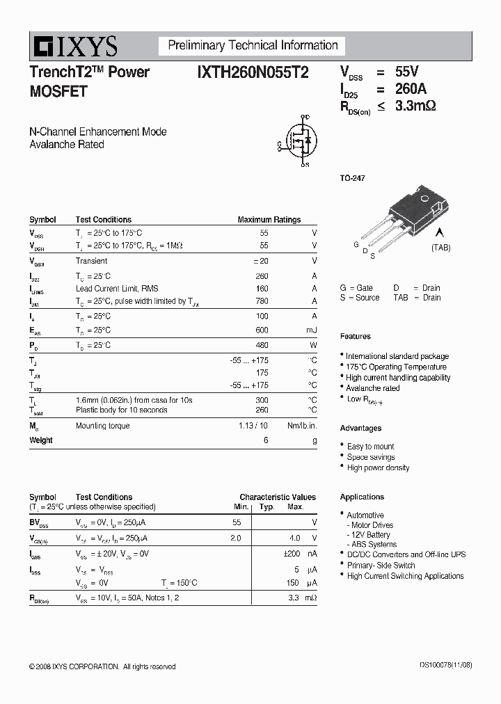 IXTQ182N055T_7603048.PDF Datasheet