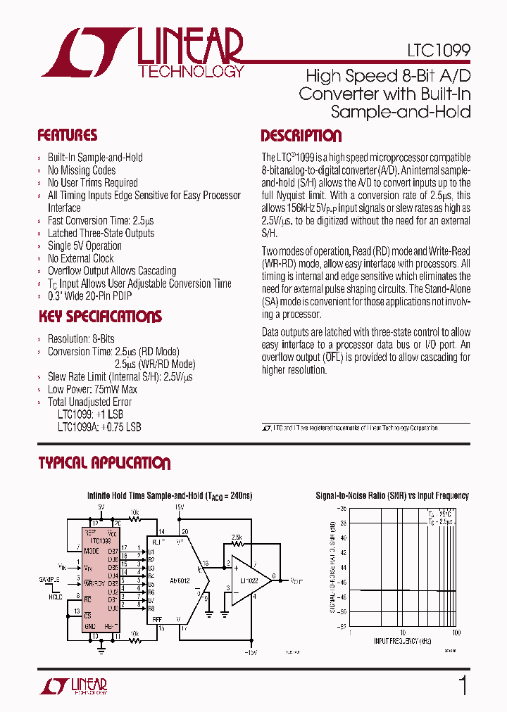 LTC1099CSW_7604298.PDF Datasheet