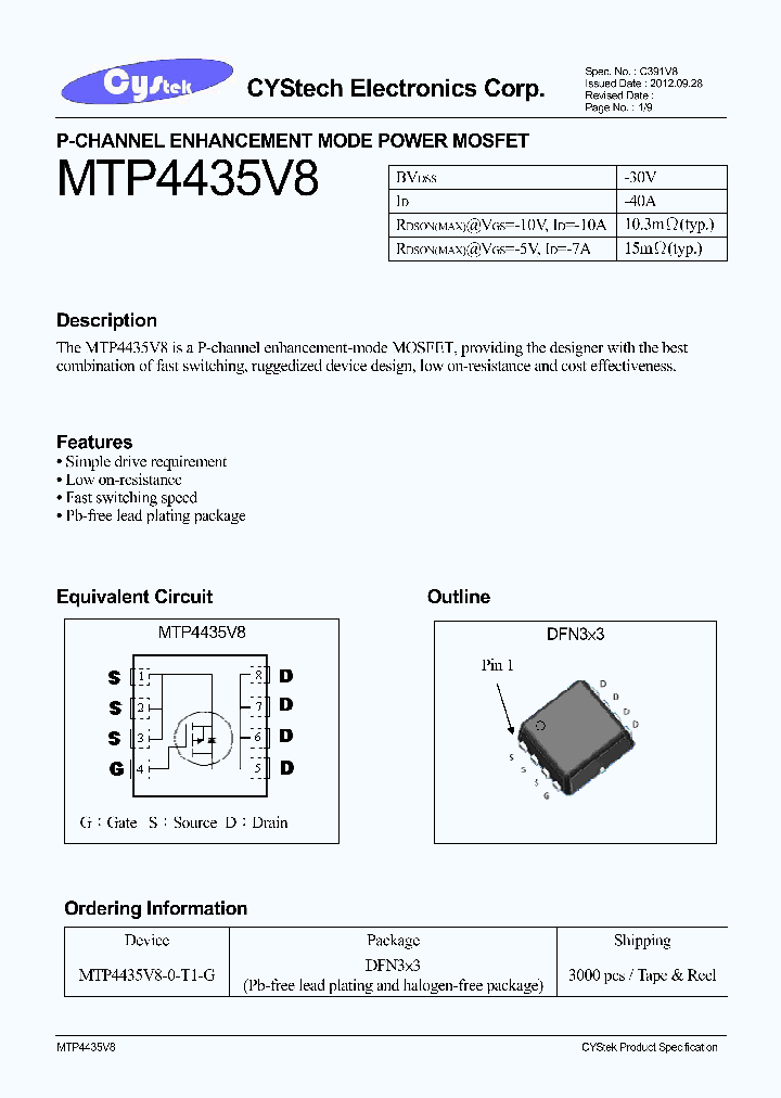 MTP4435V8_7604694.PDF Datasheet