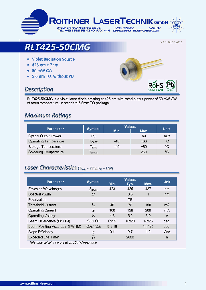 RLT425-50CMG_7604753.PDF Datasheet