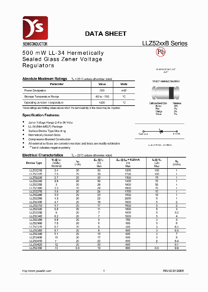 LLZ5223B_7605259.PDF Datasheet