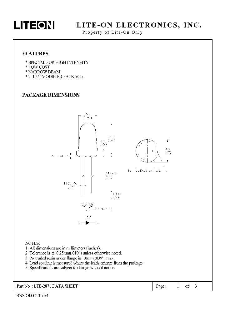 LTE-2871_7605372.PDF Datasheet
