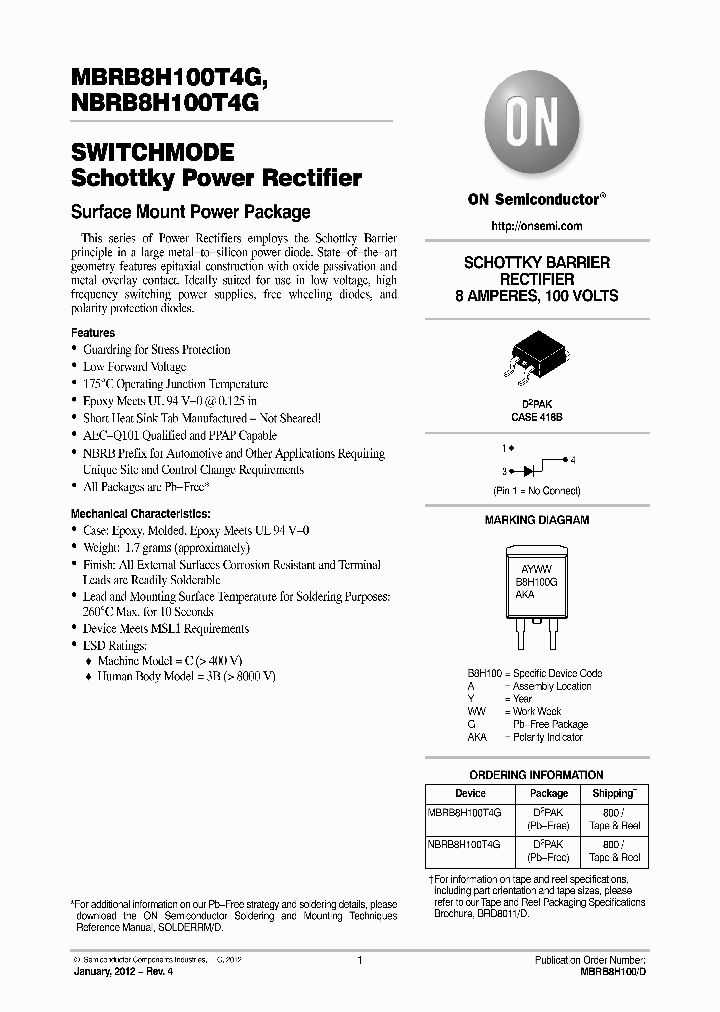NBRB8H100T4G_7606035.PDF Datasheet