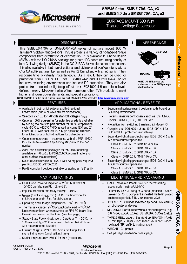SMBG150A_7606323.PDF Datasheet