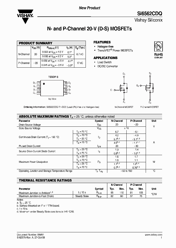SI6562CDQ-T1-GE3_7606391.PDF Datasheet