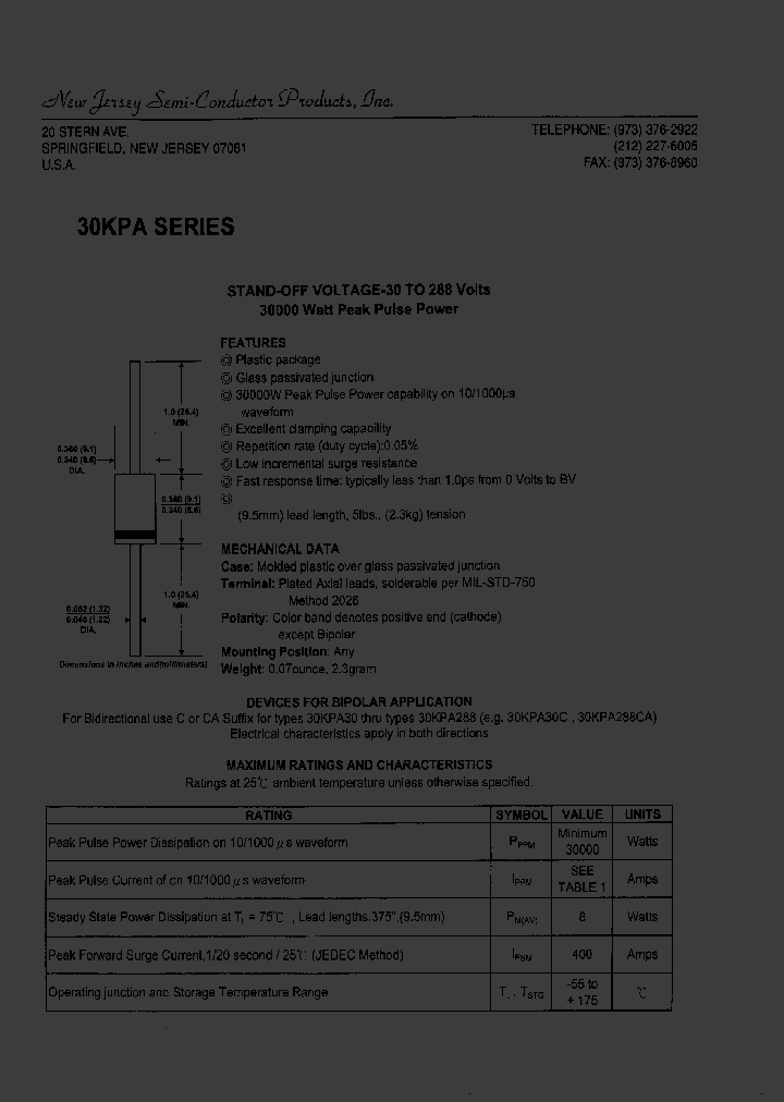 30KPA90CA_7607488.PDF Datasheet
