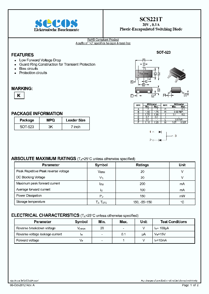 SCS221T_7607501.PDF Datasheet