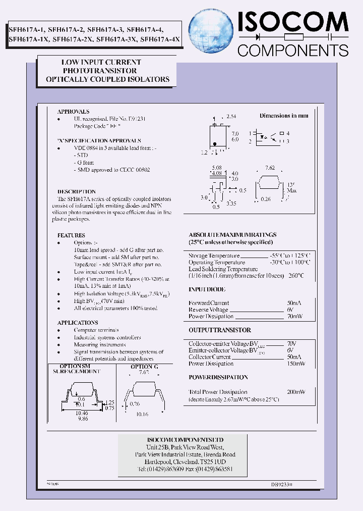 SFH617A-1X_7608925.PDF Datasheet