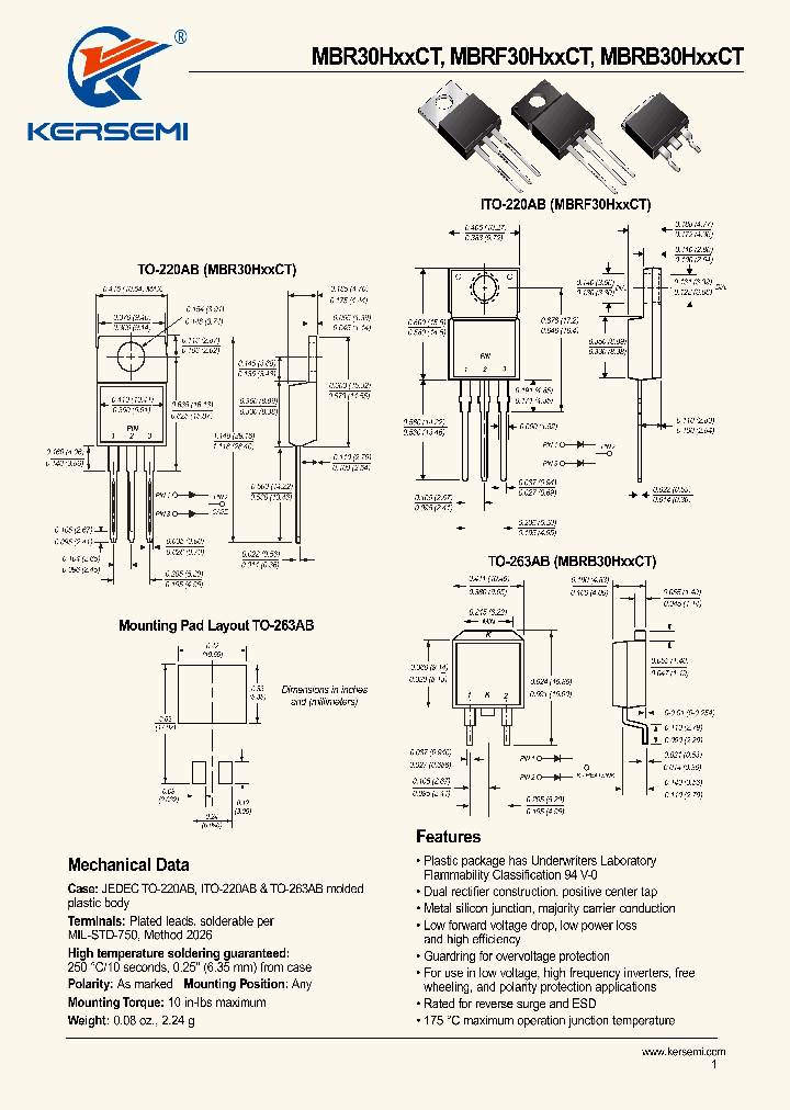 MBRF30H35CT_7609048.PDF Datasheet
