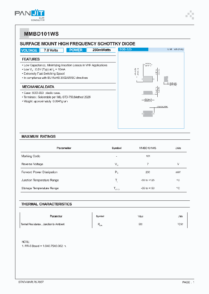 MMBD101WS_7609105.PDF Datasheet