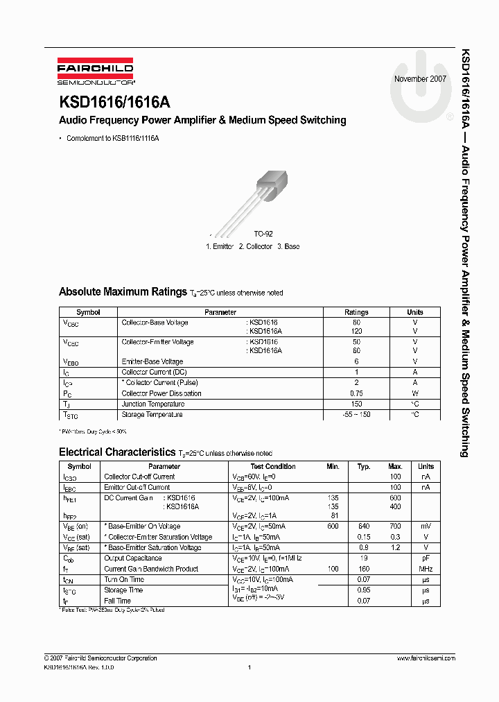 KSD1616AGTA_7609111.PDF Datasheet