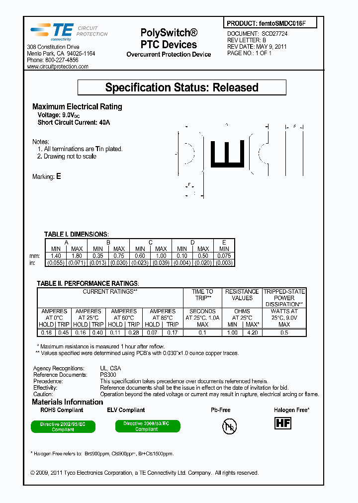 FEMTOSMDC016F-02_7609275.PDF Datasheet