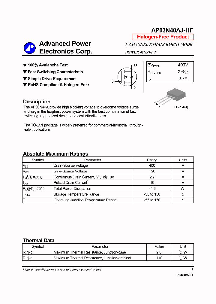 AP03N40AJ-HF_7611251.PDF Datasheet