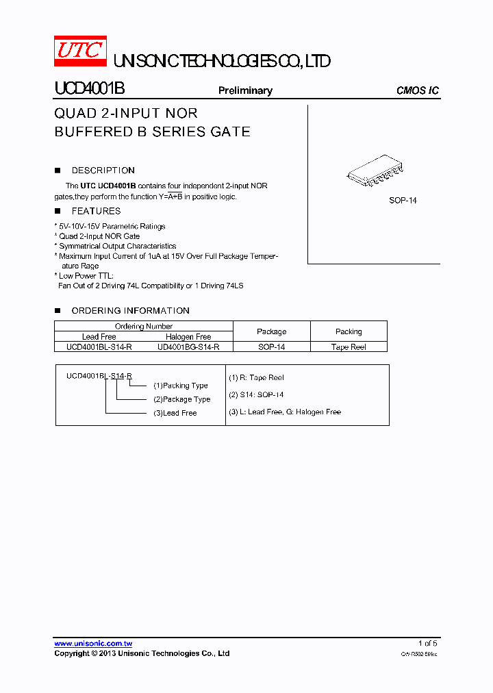 UCD4001B_7611247.PDF Datasheet