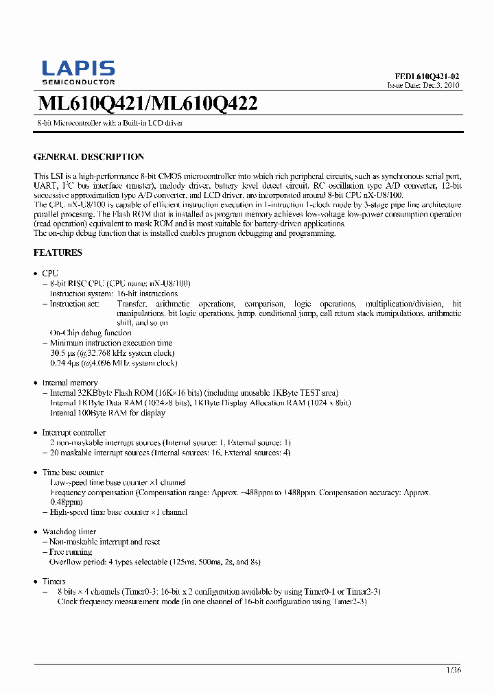 ML610Q421_7613345.PDF Datasheet