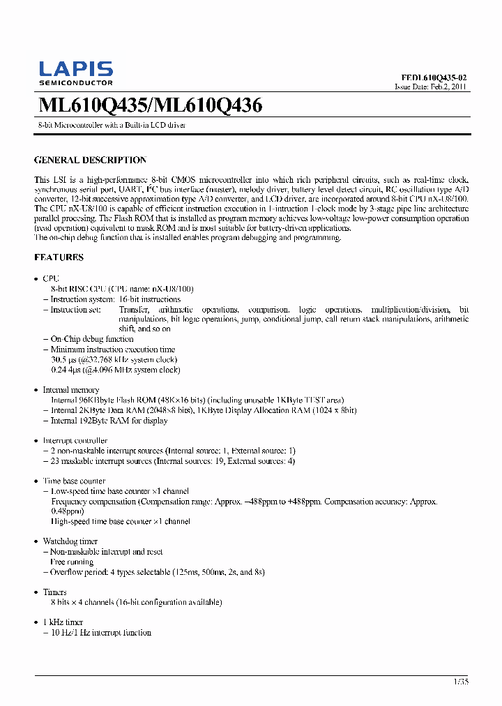 ML610Q436_7613352.PDF Datasheet