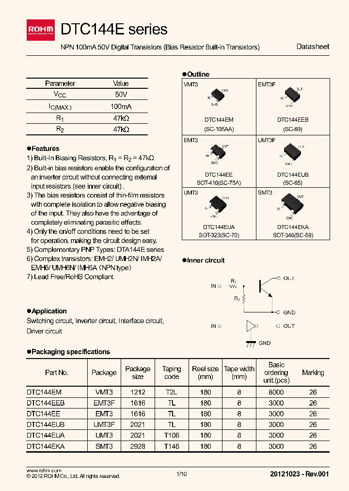 DTC144EKAT146_7613474.PDF Datasheet