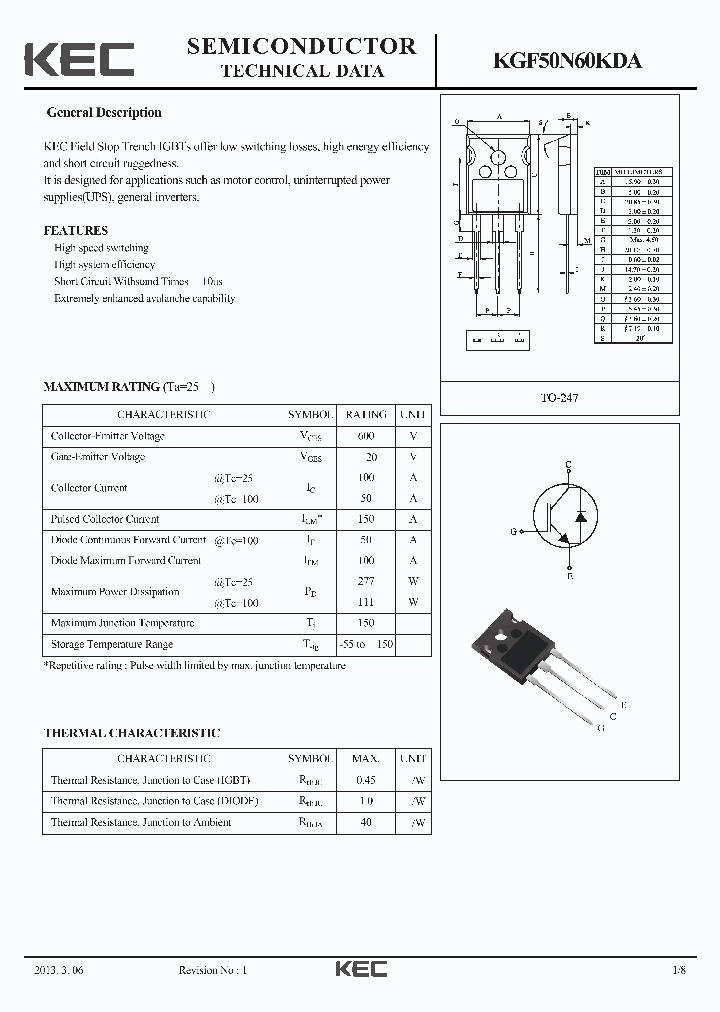 KGF50N60KDA_7614154.PDF Datasheet