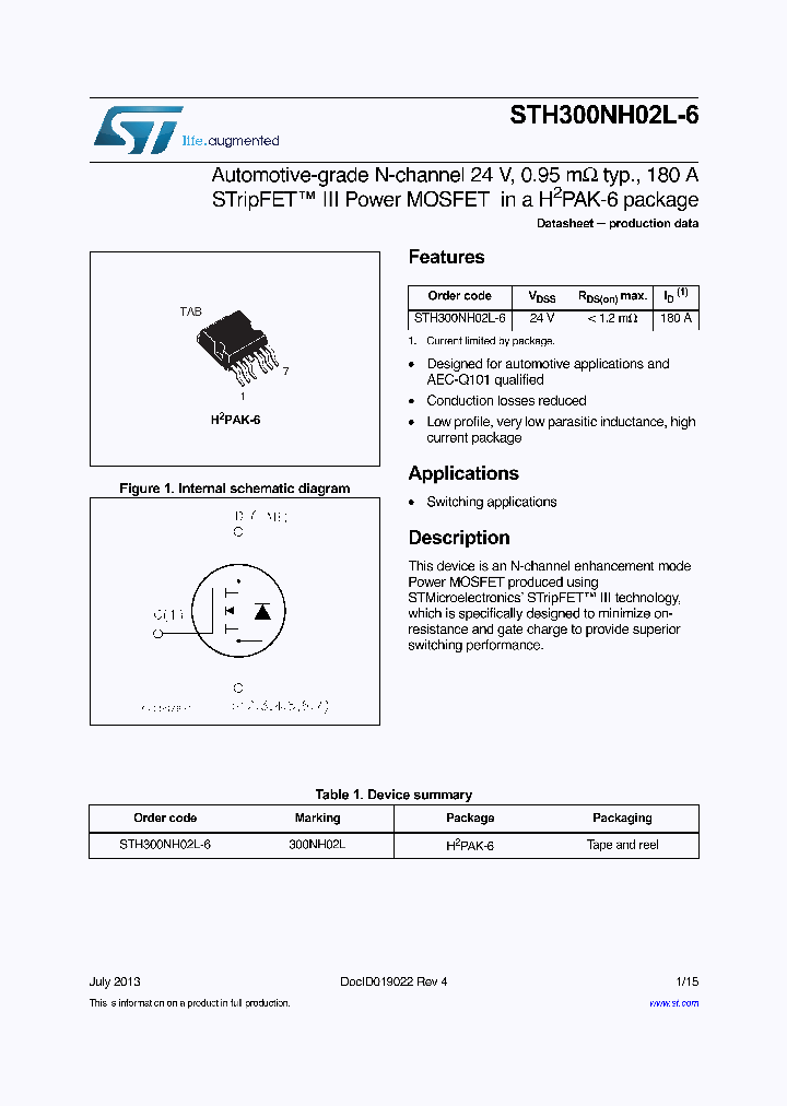 STH300NH02L-6_7615677.PDF Datasheet
