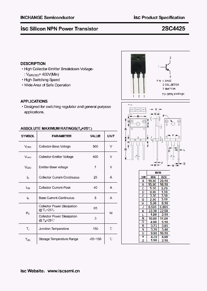 2SC4425_7615909.PDF Datasheet