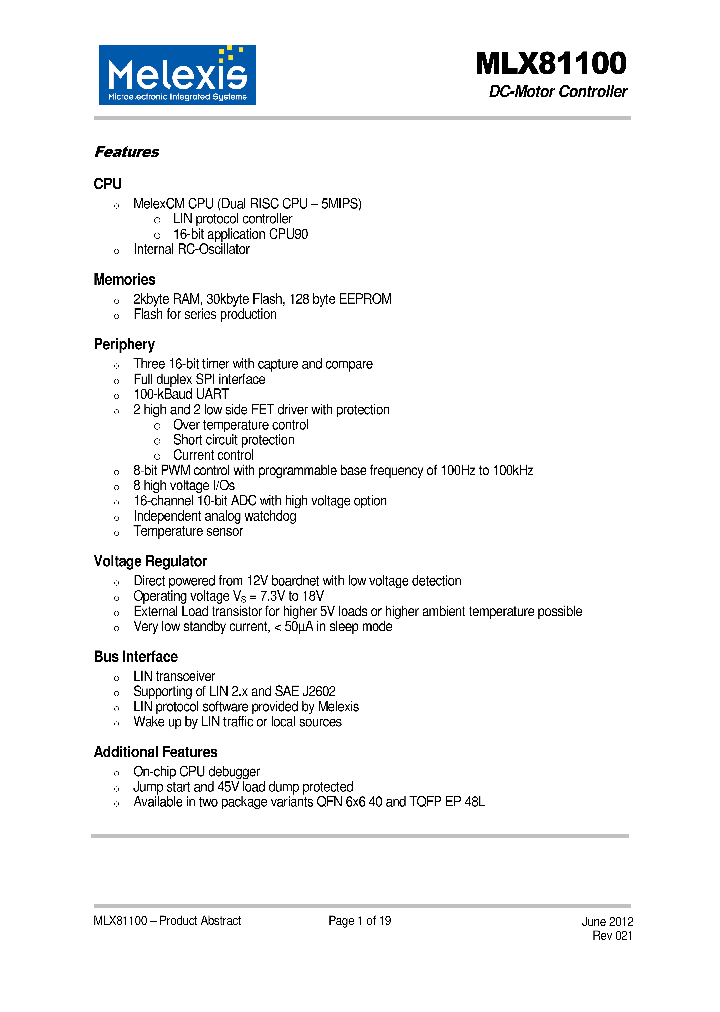 MLX81100KLQBAA000TU_7617204.PDF Datasheet