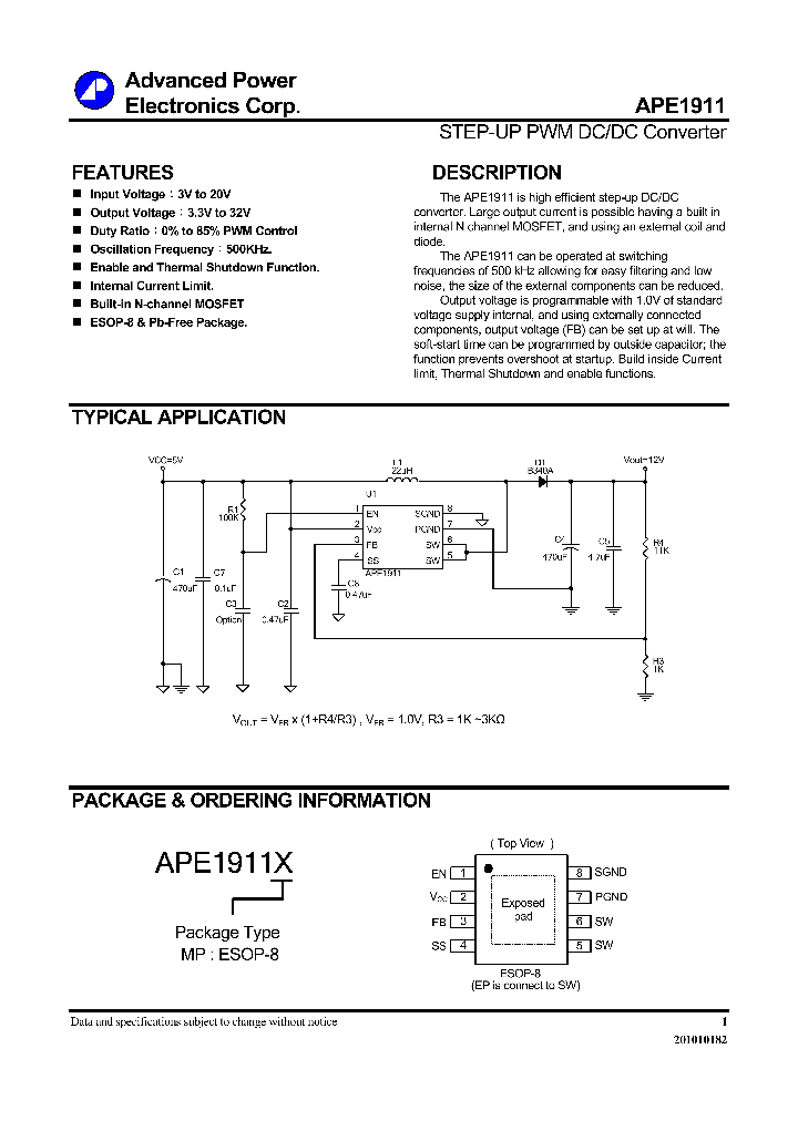 APE1911_7617515.PDF Datasheet